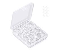 Lunpog Lot de 600 fermoirs de boucles d'oreilles en silicone transparent pour femme