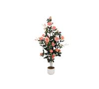 LUNSY - Plante Artificielle - Rosier artificiel rose - 120 cm en pot