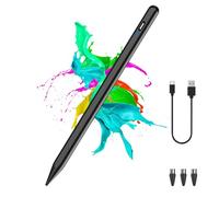 Luntak Stylet pour écrans tactiles, stylet magnétique POM pour téléphone Android de type C, stylos de tablette pour Samsung/XiaoMi/Huawei/Vivo/Lenovo et autres smartphones et tablettes Android - Noir