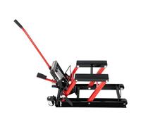 Luntra Cric hydraulique pour moto, 680 kg, pont élévateur avec verrouillage de sécurité et roues, béquille de montage pour moto, ATV et quad, hauteur de levage 115-365 mm