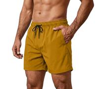 LUNULE Pantalons Courts pour Homme en avec Cordon Ajustable Et Taille Élastique, Confortables, Coupe Droite, Pantalons Courts en Pana pour Homme, Idéals pour Le Quotidien