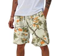 LUNULE Short Cargo Homme Ample Légère Camouflage Shorts avec Poches Taille Elastique D'extérieur Travail Tactique Pantacourt Outdoor Décontractés Large Taille Bermuda Vacances Loisirs Quotidien