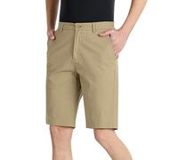 LUNULE Short Homme De Travail Couleur Uni Shorts Et Bermuda avec Poches Vintage Basique Pantalon Court Randonnée Legere Vacances Décontract Taille Elastique Short D'Été Légers Et Respirants