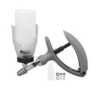 LUNWJJIP Seringue Animale réglable Automatique vétérinaire d'injection de vaccin (1ML 0,1-1ML) en Plastique Non stérile, 1 unité