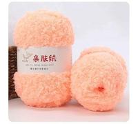 LUNYY 50 g/Ensemble Fil Chenille Doux Mince Corail Velours Serviette Fils pour Tricoter Crochet Fil à Tricoter à la Main Crochet Bricolage Chandails poupées
