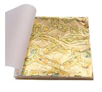 LUNYY Feuilles de cuivre panachées Feuilles d'or pour Les Arts artisanaux décorations d'ongles en Papier céramique dorure à la Maison 50pcs Feuilles de Bronze 14X14cm