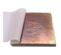 LUNYY Feuilles de cuivre panachées Feuilles d'or pour Les Arts artisanaux décorations d'ongles en Papier céramique dorure à la Maison 50pcs Feuilles de Bronze 14X14cm