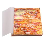 LUNYY Feuilles de cuivre panachées Feuilles d'or pour Les Arts artisanaux décorations d'ongles en Papier céramique dorure à la Maison 50pcs Feuilles de Bronze 14X14cm