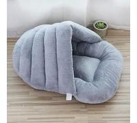 LUNYY Nid de Couchage pour Chiens Grandes Pantoufles Grotte Chat lit pour Hiver Chaleur Animal de Compagnie Dormir Moyen Petit Animal Accessoires Maison intérieur