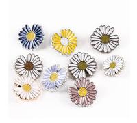 LUNYY Petits boutons en résine en forme de marguerite pour vêtements, manteaux, pulls - 25 mm