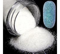 LUNYY Poudre de sable de sucre néon brillant pour décoration d'ongles 3D effet neige paillettes fines en vrac bricolage été charme ongles accessoires
