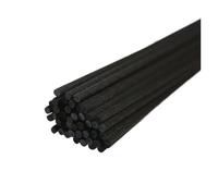 LuoAXINN Bâtons de Diffuseur 50 pièces Dia5/4/3.0mmXL40,35,30,22,19cm bâtons de Fibres rotin synthétique for diffuseur roseaux Domestique, Huile Essentielle, Noir(Brown)