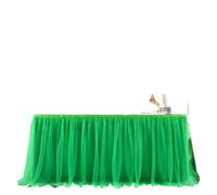 LuoAXINN Jupe de Table Tutu Rainbow Tulle Table Skirts for Rectangle Tables Pastel Color Ruffle Tutu Cloth Skirt for Party(Size 7,9FT)