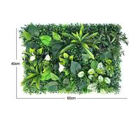 LuoAXINN Panneau Mural en Herbe Artificielle Panneau Mural en Gazon Artificiel, haie de buis, 40 x 60 cm, Fausse Mousse, Convient for l'extérieur et l'intérieur(Artificial Plants-J)