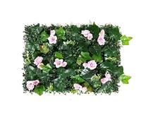 LuoAXINN Panneau Mural en Herbe Artificielle Panneau Mural en Gazon Artificiel, haie de buis, 40 x 60 cm, Fausse Mousse, Convient for l'extérieur et l'intérieur(Artificial Plants-D)