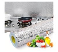 LuoAXINN Papier peint résistant à l'huile Autocollants de papier peint cuisine, d'aluminium auto-adhésif résistant à l'huile, étanche for tiroir comptoir(Orange,40x500cm)