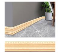 LuoAXINN Plinthes autocollantes Autocollants de bande bord mur en mousse auto-adhésif imperméable, autocollant ligne taille coin plinthe, décor bordure papier peint(B)