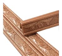 LuoAXINN Plinthes autocollantes Autocollants de bande bord mural en mousse 3D, 230CM, auto-adhésifs imperméables, for coin plinthe, ligne taille, décoration la maison(Brown)