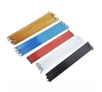 LuoAXINN Rayons de vélo 10 pièces 186 188 259 235 261 292 294mm en Acier Inoxydable VTT Rayons de vélo Route vélos Roue Roues Jante Rayon(259mm White)