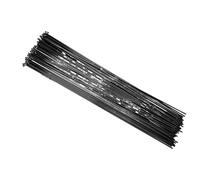 LuoAXINN Rayons de vélo 12 pièces 100-296mm Rayons de vélo en Acier Inoxydable VTT Rayon Roue Aiguille à Tricoter électrique Mamelon cuivre(296MM 12PCS)