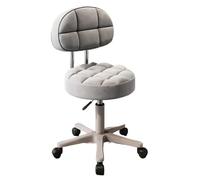 LuoAXINN Tabouret à roulettes Chaises de barbier Salon beauté Simples, Chaise pivotante spéciale, Tabouret Rond Coiffure, Maquillage(Light-backrest)