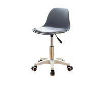 LuoAXINN Tabouret à roulettes Chaises élévatrices, chaises de Bureau à poulie avec Dossier, Chaise Bar, Coiffeuse roulettes, tabourets d'apprentissage pliants(Grey)