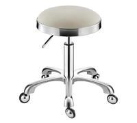 LuoAXINN Tabouret à roulettes Tabouret de Coiffeur Rond en Cuir PU, siège manucure Rotatif, Chaise barbier esthéticienne à roulettes(Color 7)