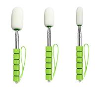 Luobannm 3 Bâtons Éponge Télescopiques pour Poterie, Support D'Éponge de Sculpture en Poterie, Bâton de en Céramique, Outils de Coupe de Poterie