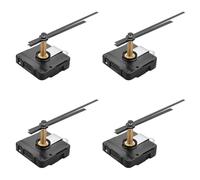 Luobannm 4 Pièces 31 mm Longue Tige Bricolage Mécanisme de Mouvement D'Horloge Kit D'Aiguilles Mouvement D'Horloge à Quartz Mural Pièces D'Outils de Réparation