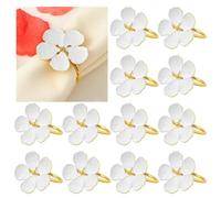 Luobannm Anneaux de Anneaux de en Forme de Fleur Porte-Serviettes à Anneaux