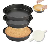 Luobannm Ensemble de Moules à Gâteau pour la Cuisson, Moule à Gâteau Rond de 8 Pouces pour Les Gâteaux