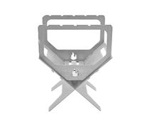 Luobannm Mini Four à Alcool Pliable et Portable en Alliage de Titane pour Camping, Brûleur D'Encens Multifonctionnel pour Aromathérapie