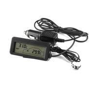 Luobannm Mini Thermomètre Numérique pour Voiture avec Écran LCD pour Intérieur et Extérieur 12 V