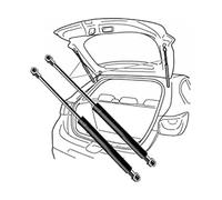 LuoCaoH 2pièces Verin Hydraulique de Coffre pour Mercedes W203 C230 C280 C240 C320 C350 C32 AMG, Verin Hydraulique de Coffre Ressort Amortisseurs Support Levage Tige Accessoires