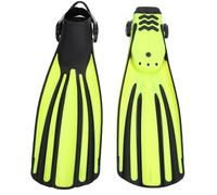 Luocute 1 Paire de Palmes de Plongée TPR, Palmes de Plongée en Apnée Réglables à Longue Lame pour la Natation, la , Le Surf, avec Une Conception sans Couture pour Une maniabilité (R)