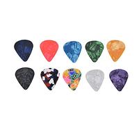 Luocute 10 Pièces Médiators de Guitare avec Motif Étoile Cosmique, Rétro | Plastic Bass Picks with Heart Shape, for Electric Guitar, Banjo, Ukulele, Gift