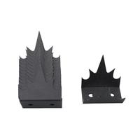 Luocute 12 Pièces Pointes de Clôture Antigrimpement en Fer pour Sécurité | Protection anti-intrusion, barrière supérieure de mur de toit, revêtement antirouille, tubes d\'expansion à vis inclus.