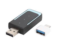 Luocute 2 en 1 Adaptateur Auto sans Fil Carplay et, Convertissez-Vous câblé en sans Fil avec 5.0, WiFi, Plug et Play, Fast Auto Connect, Connexion Stable, sans Retard (CP508A)