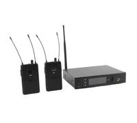 Luocute 2 en 1 Système de Moniteur sans Fil dans L'oreille, 610 à 786 MHz Système IEM Portable avec Récepteur Beltpack pour les Performances KTV de Scène et les Performances du Groupe (Prise UE)