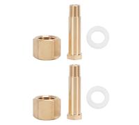 Luocute 2 Jeux de Réservoirs de CO2 Régulateur D'écrou CGA-320, Bouteille de Dioxyde de Carbone Rondelle de Réception Filetée et Connecteur fileté Accessoire Adaptateur NPT 1/4 Po,