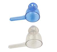 Luocute 2 Pièces Cuillère Doseuse 25g, ABS Transparent avec Entonnoir | Tasse à mesurer transparente avec échelle, conception en entonnoir pour poudre et supplément, lavable au lave-vaisselle