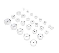 Luocute 25pcs Boîtier de Montre en Appuyant sur Die en Aluminium Plat Rond Papillon Die Set Kit pour la Réparation Entretien avec la Montre de Retour de Cas Closer Meurt, Conçu pour la