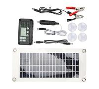 Luocute 30W Camping-Car Panneau Solaire Kit, Polysilicium Pet avec | Panneau de chargeur de batterie solaire pour batterie 12V, maintient AGM, GEL, inondé, Cycle profond, pour camping-car,