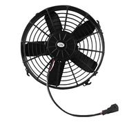 Luocute 330mm Condenseur AC Ventilateur de Refroidissement Électrique, | Ventilateur de radiateur à condensateur avec lame droite, flux d\'air réversible, boîtier Compact pour camions, Kit de