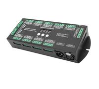 Luocute 36CH DMX512 DÉCODER, CONTRÔLEUR LED RGBW avec Affichage Numérique 256 Niveaux de Gris 14 Modes de Test pour L'éclairage de la Phase D'éclairage