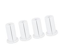 Luocute 4PCS 1Inch Caoutchouc Presse-étoupe Mur Passage pour Maison (White) | Organisateur de cordon Ethernet, bague en caoutchouc Flexible, gestion des fils de bureau, véhicule bateau RV maison