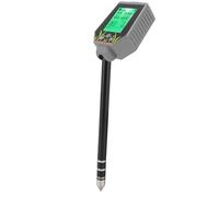 Luocute 6 en 1 Mètre de PH du Sol, Testeur de Sol Numérique avec écran Réglable de Rétroéclairage pour L'écran pour la Température d'humidité de la fécondité Légère de PH EC