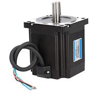 Luocute 86 Moteur Pas à Pas, Motors D'imprimante 3D à Couple élevé pour Machine à Gravure du Routeur CNC, NEMA34 2 Phase 1,8 ° Angle D'étape 6 Nm Type de clé de Clavier FY86EM400A 14J