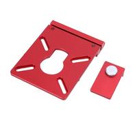 Luocute Adaptateur de Rail de Guides de Routeur, Alliage D'aluminium Robuste avec Indicateur de Ligne de Coupe Centrale et Butée de Rail, pour Guides de Scie à Rail WEN Triton