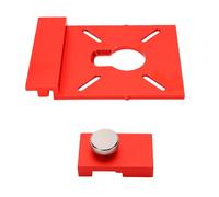Luocute Adaptateur Universel de Rail de Guidage de Routeur, Aluminium CNC | Léger, Portable, Finition Anodisée, Compatible avec la Plupart des Rails de Guidage, Connexion Stable pour des Coupes